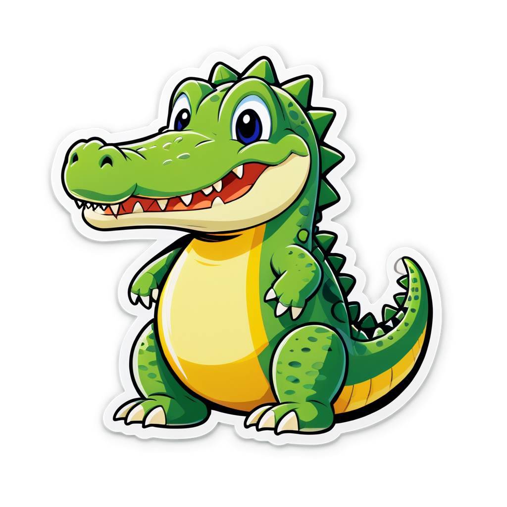 Cute Alligator Sticker