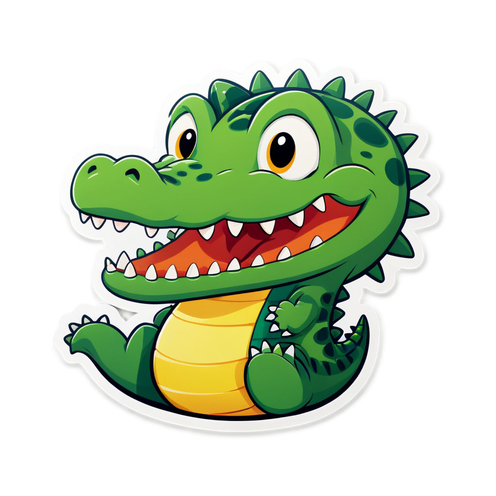 Cute Alligator Sticker