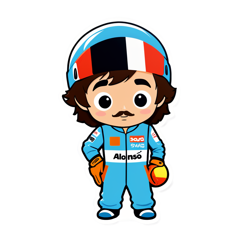 Cute Alonso Sticker