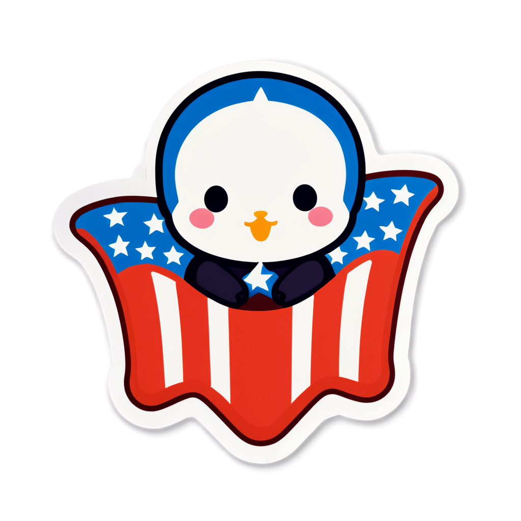 Cute America Sticker