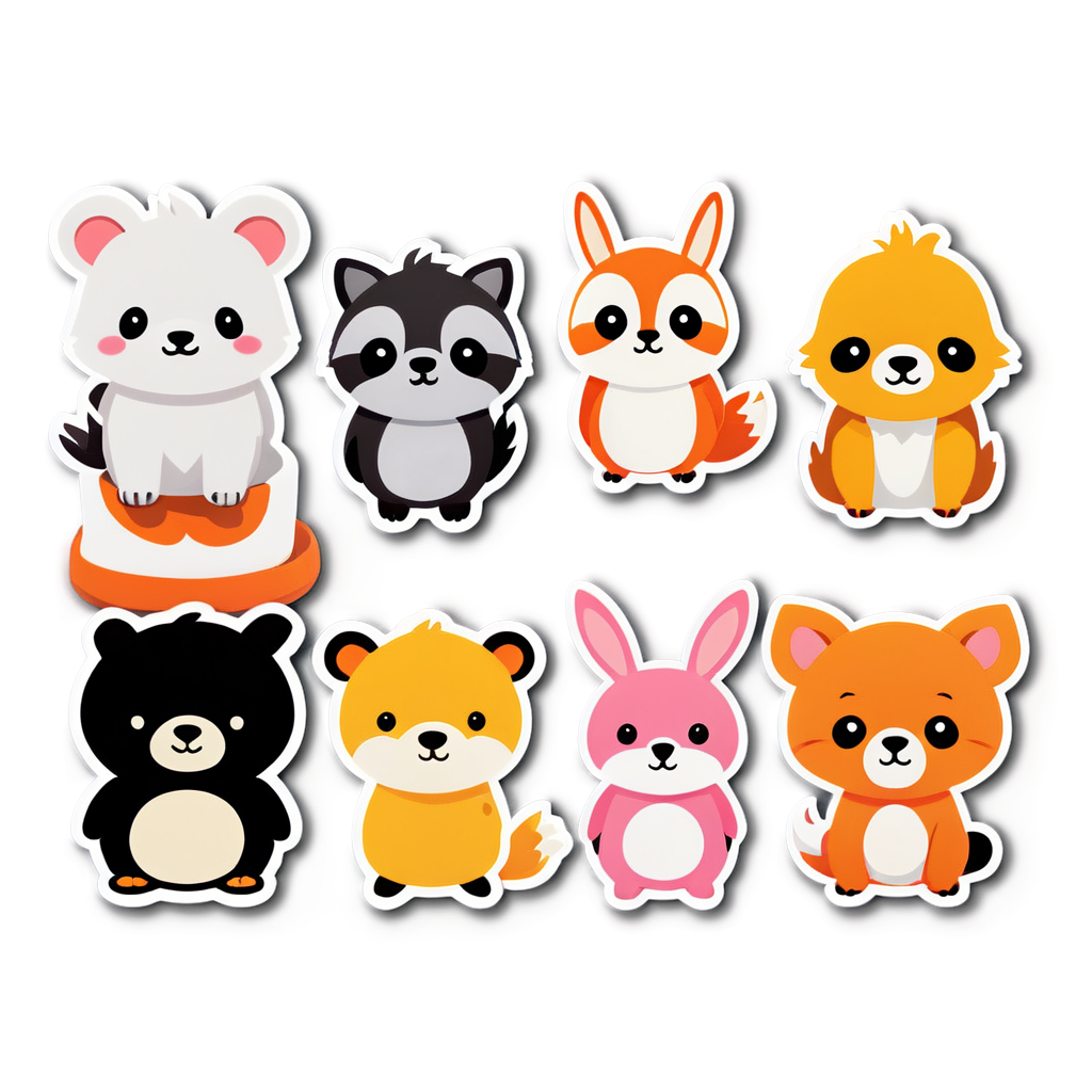 Cute Animals Sticker