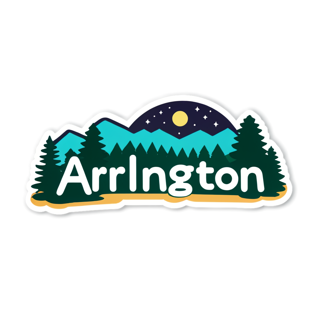Cute Arlington Sticker