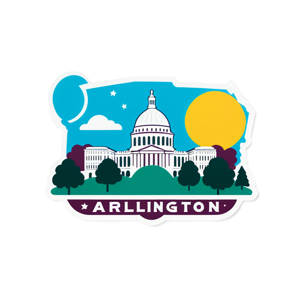 Cute Arlington Sticker