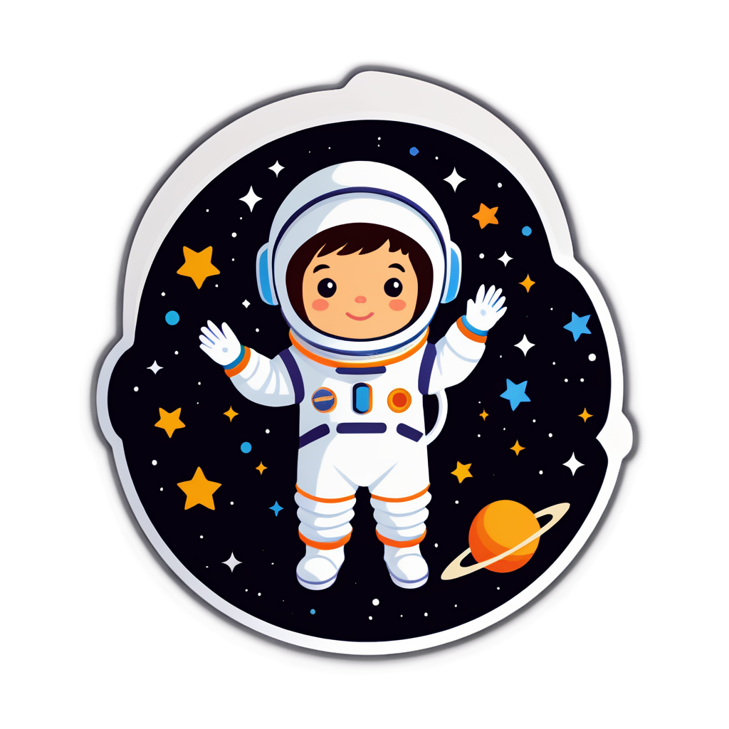 Cute Astro Sticker