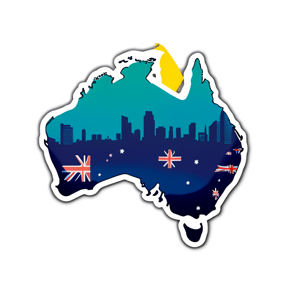 Cute Australia Sticker