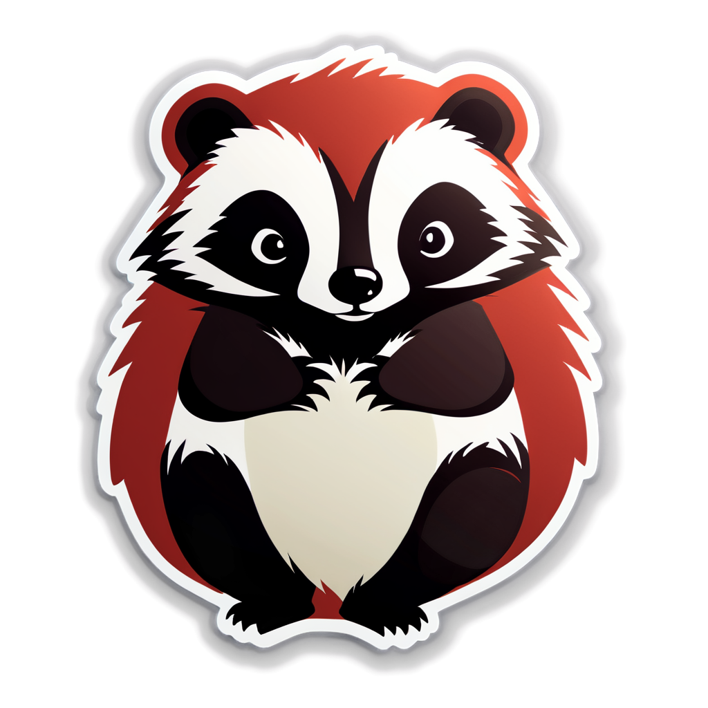 Cute Badger Sticker