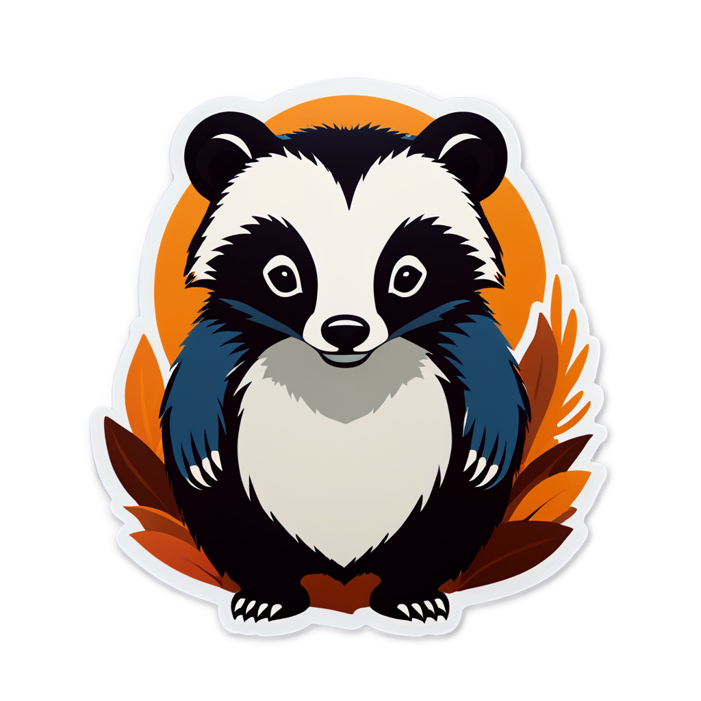 Cute Badger Sticker