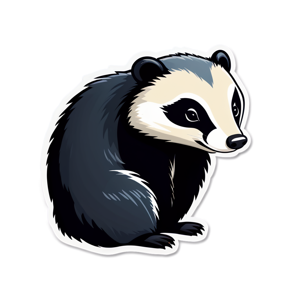 Cute Badger Sticker