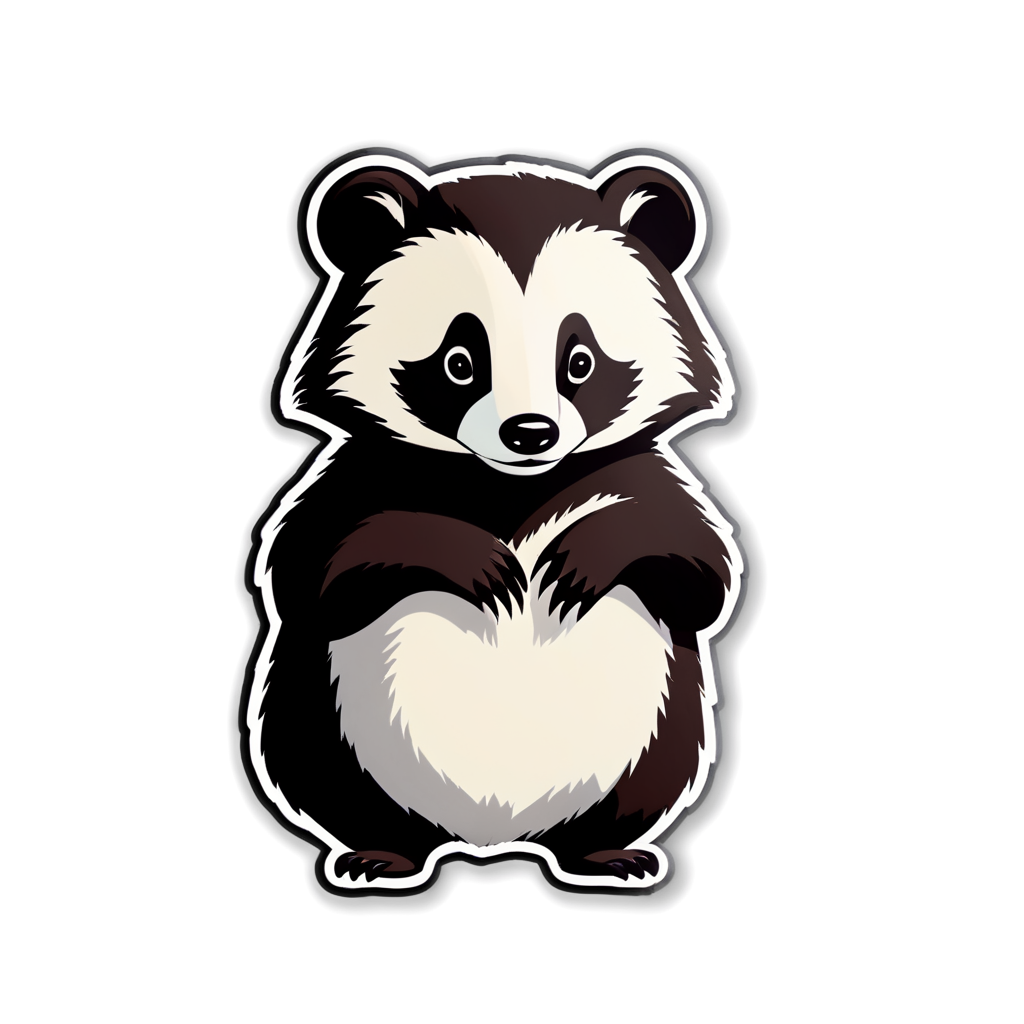 Cute Badger Sticker