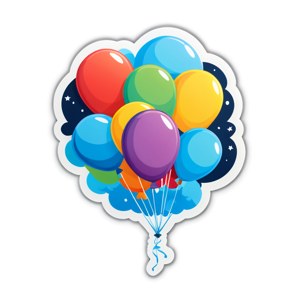 Cute Balloon Sticker