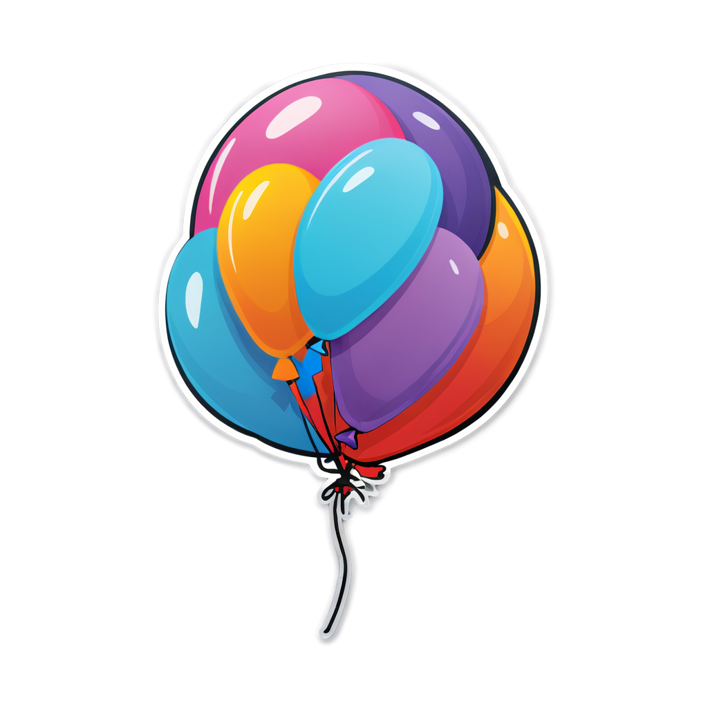 Cute Balloon Sticker