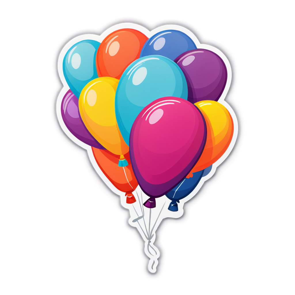 Cute Balloon Sticker