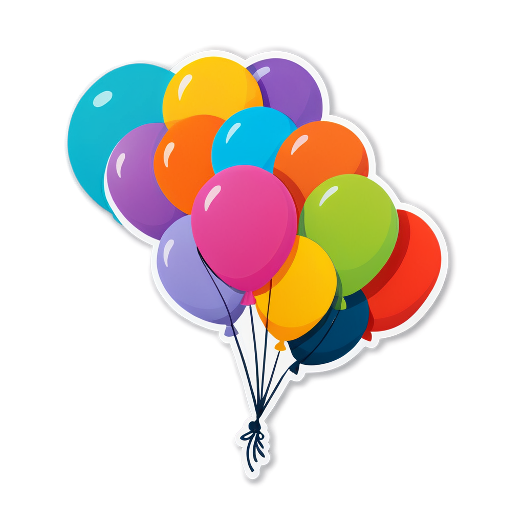 Cute Balloon Sticker