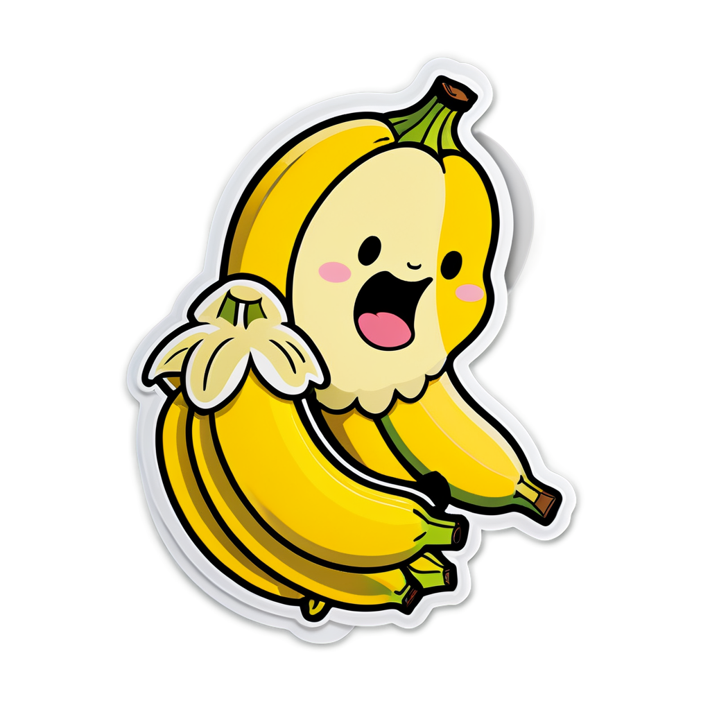 Cute Banana Sticker