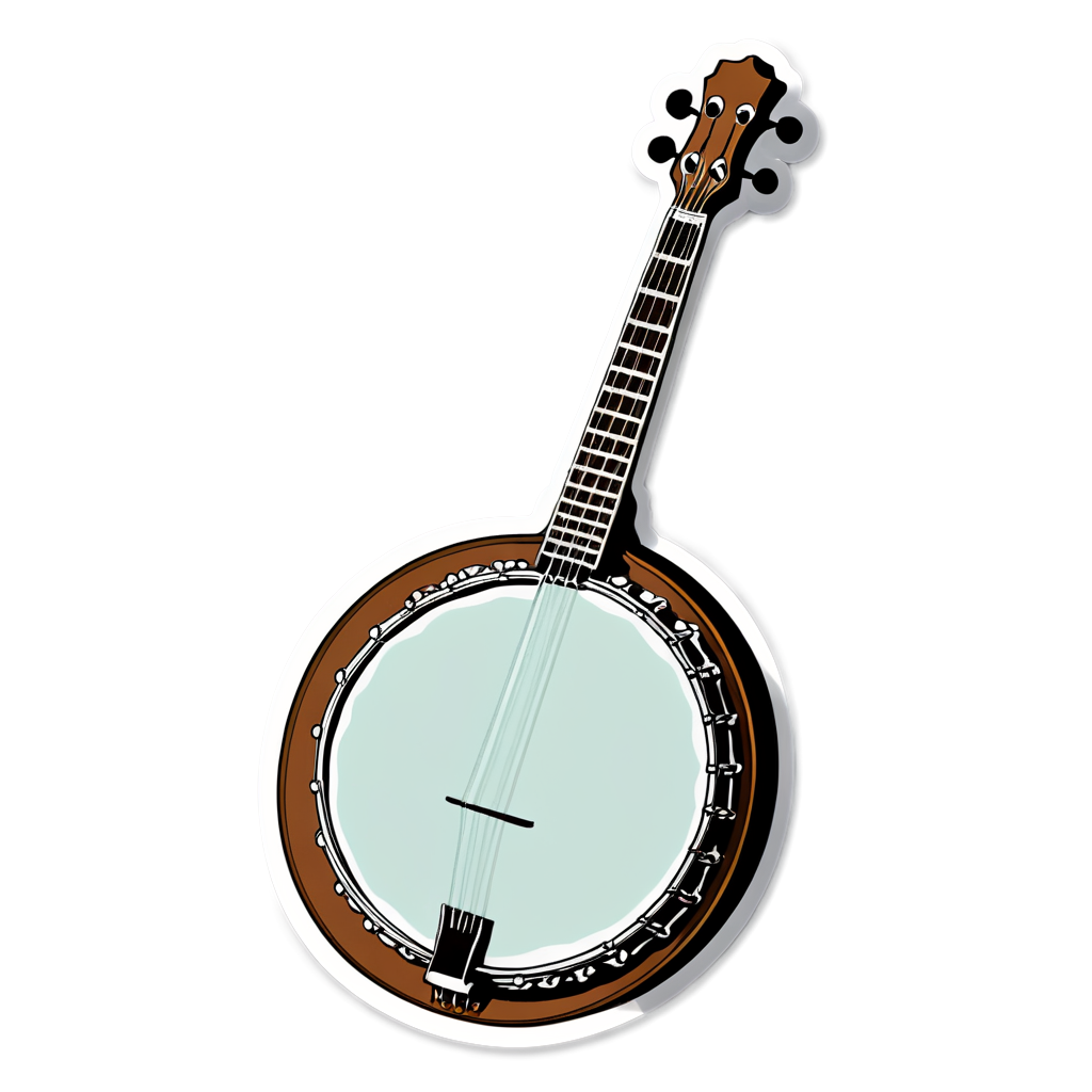 Cute Banjo Sticker