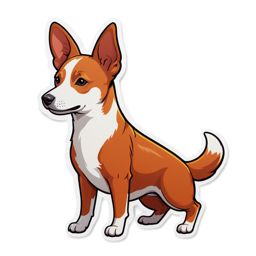 Cute Basenji Sticker