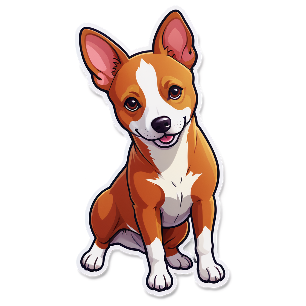 Cute Basenji Sticker