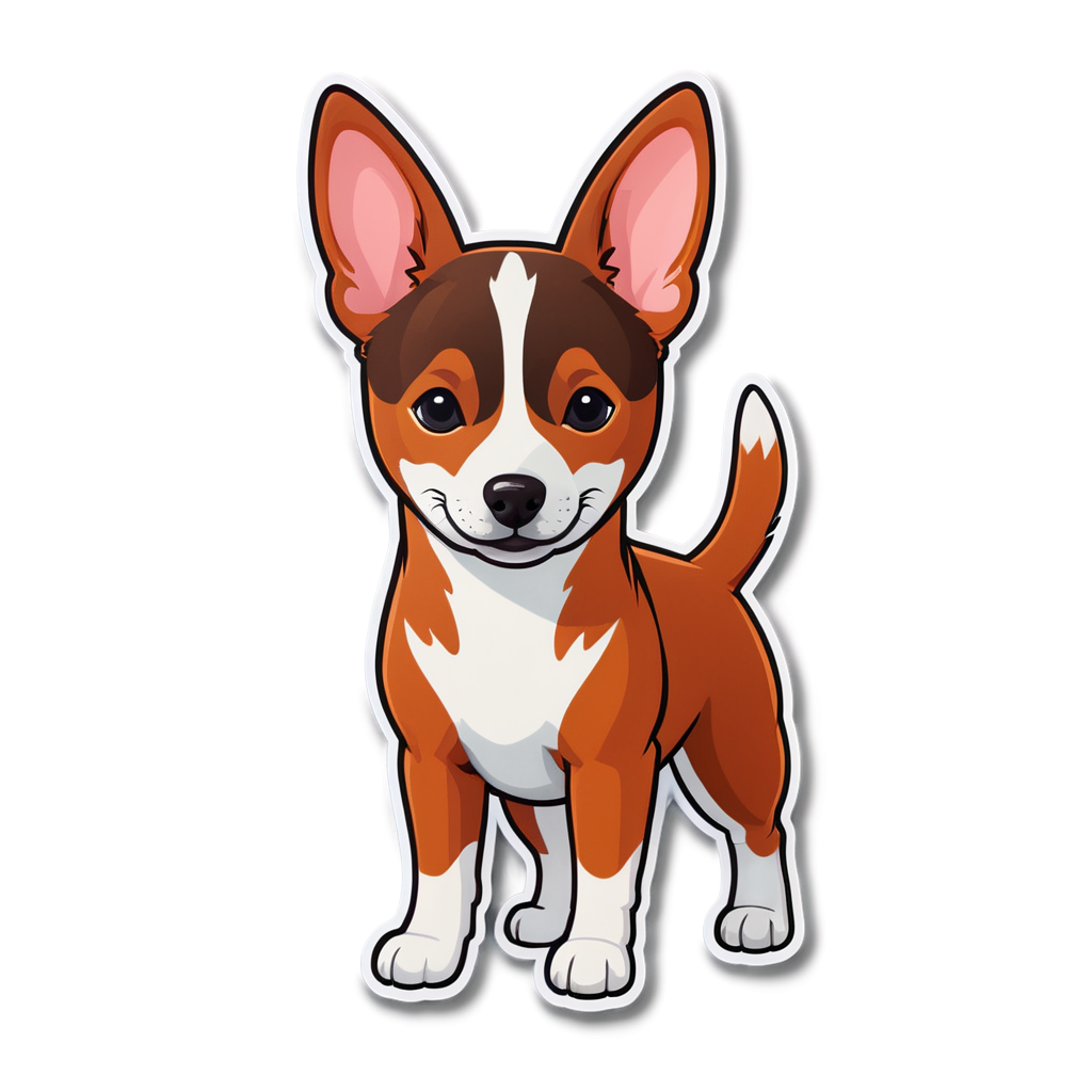 Cute Basenji Sticker