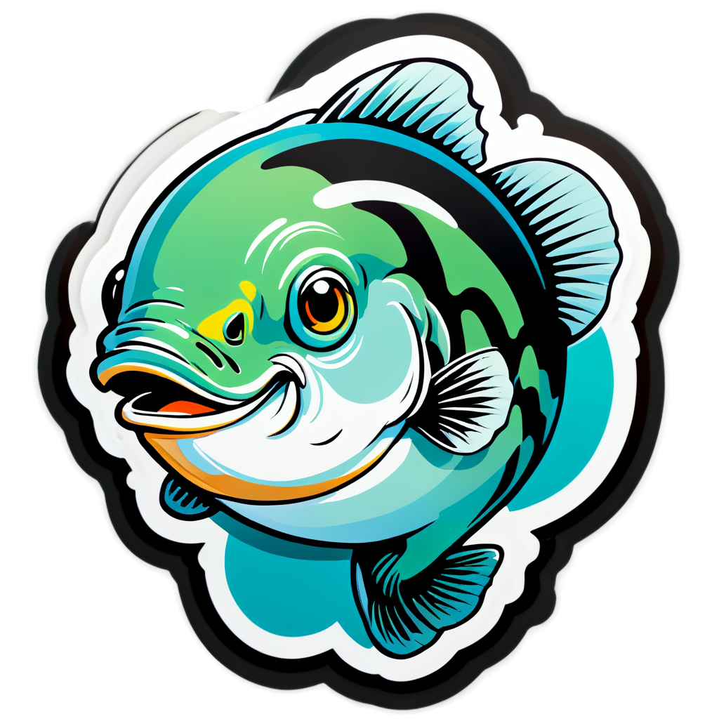 Cute Bass Sticker