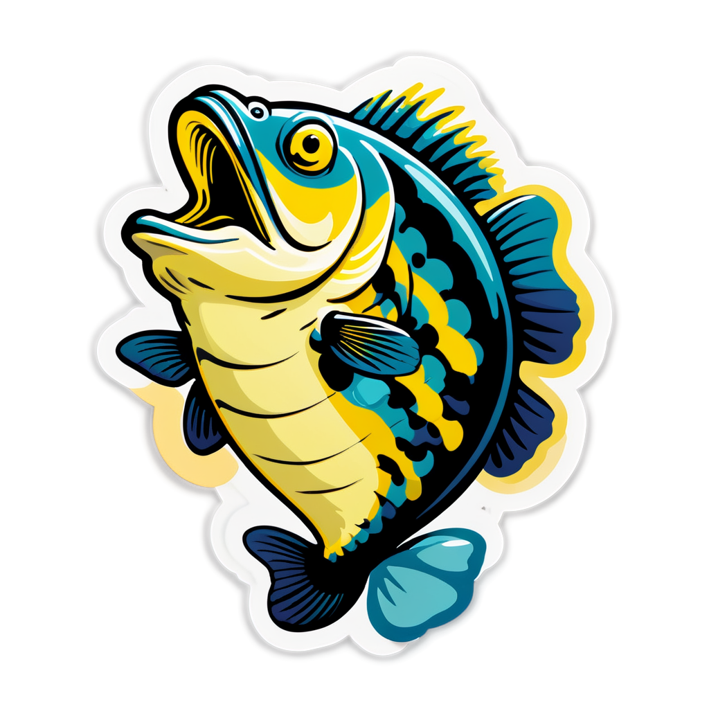 Cute Bass Sticker