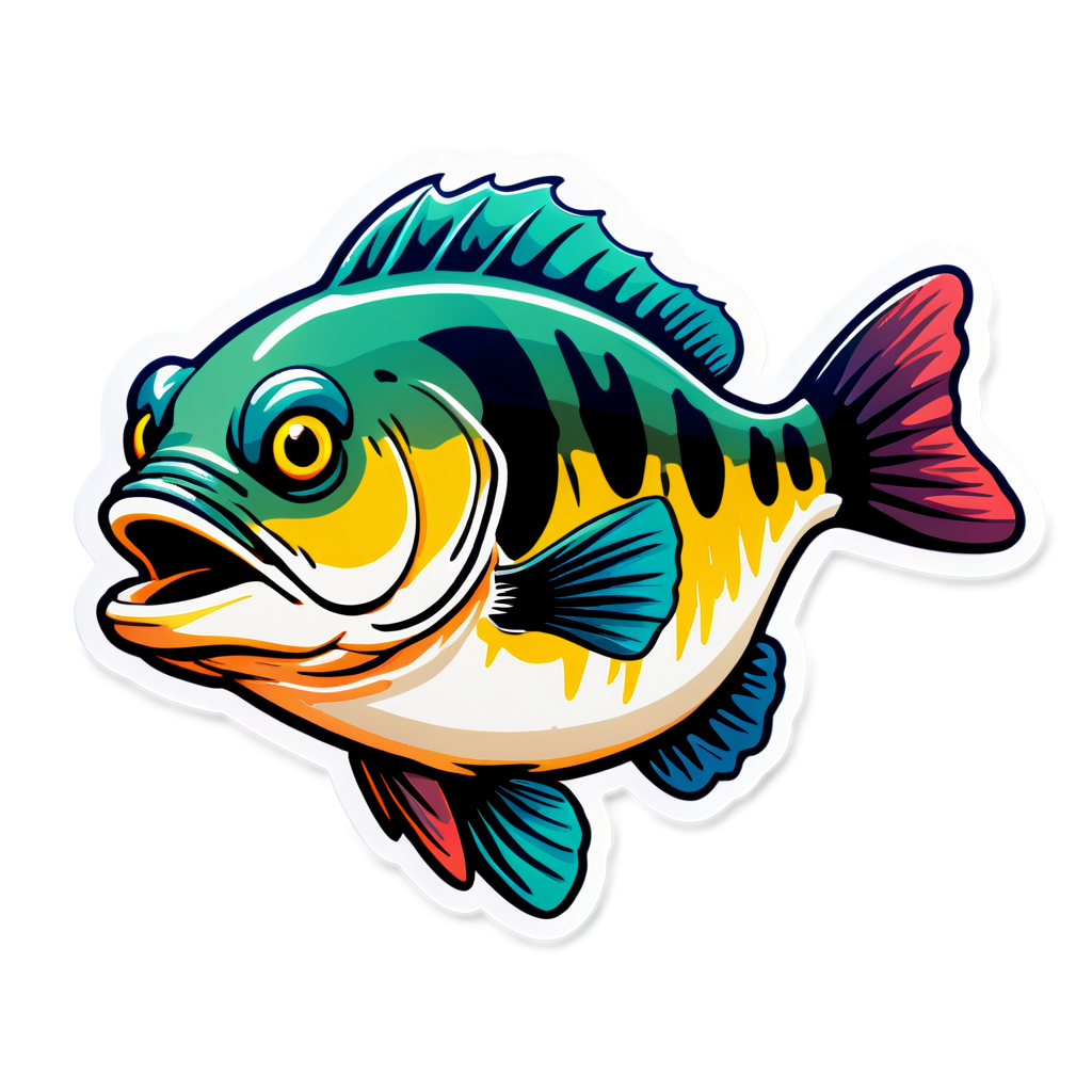 Cute Bass Sticker