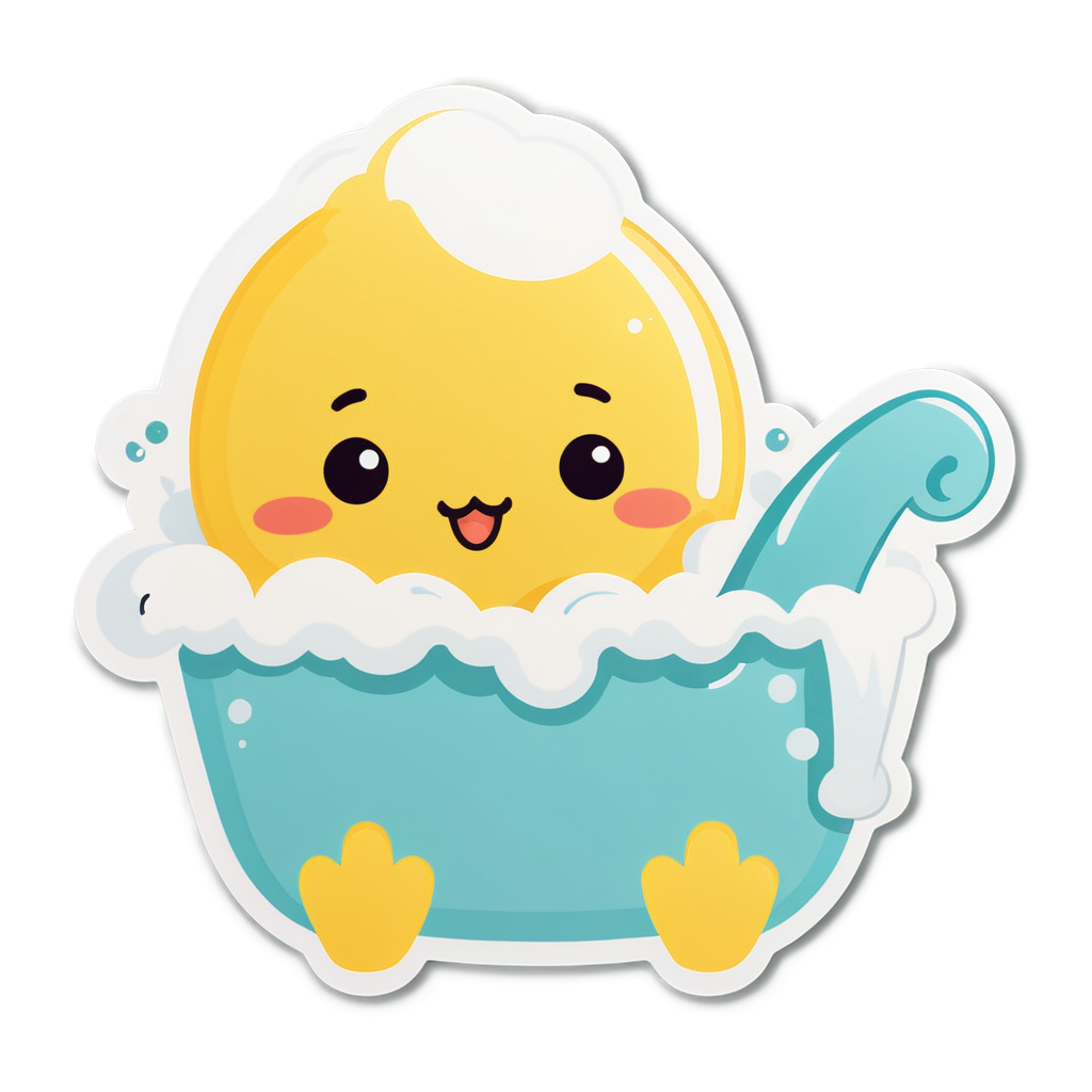 Cute Bath Sticker