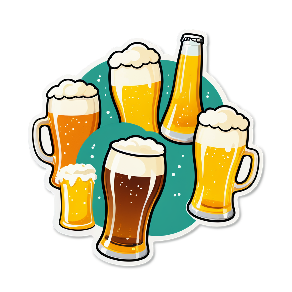 Cute Beers Sticker