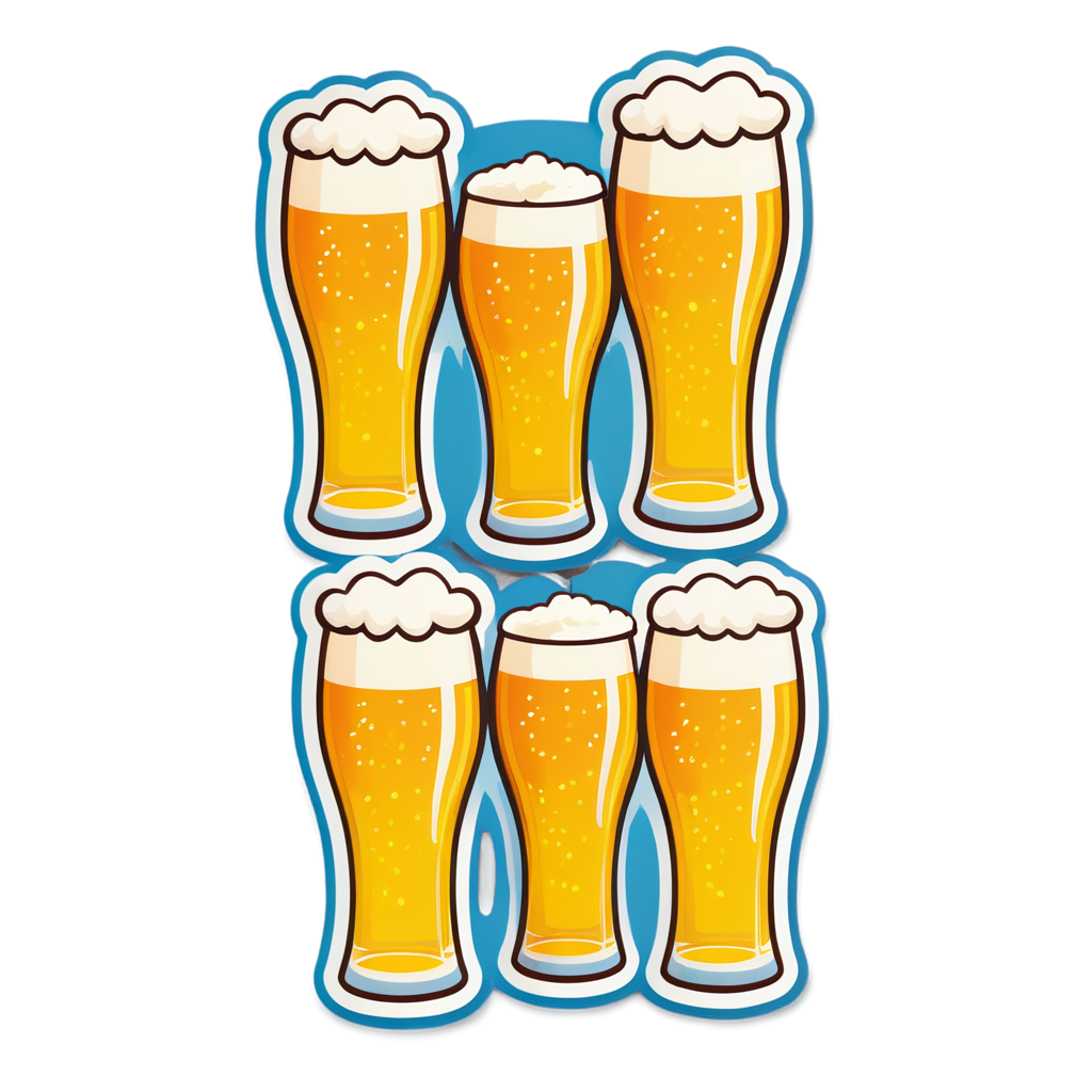 Cute Beers Sticker