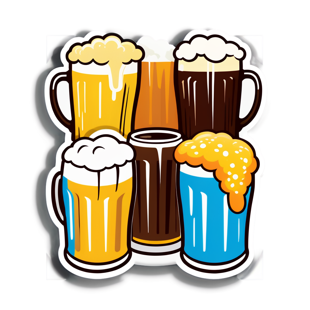 Cute Beers Sticker