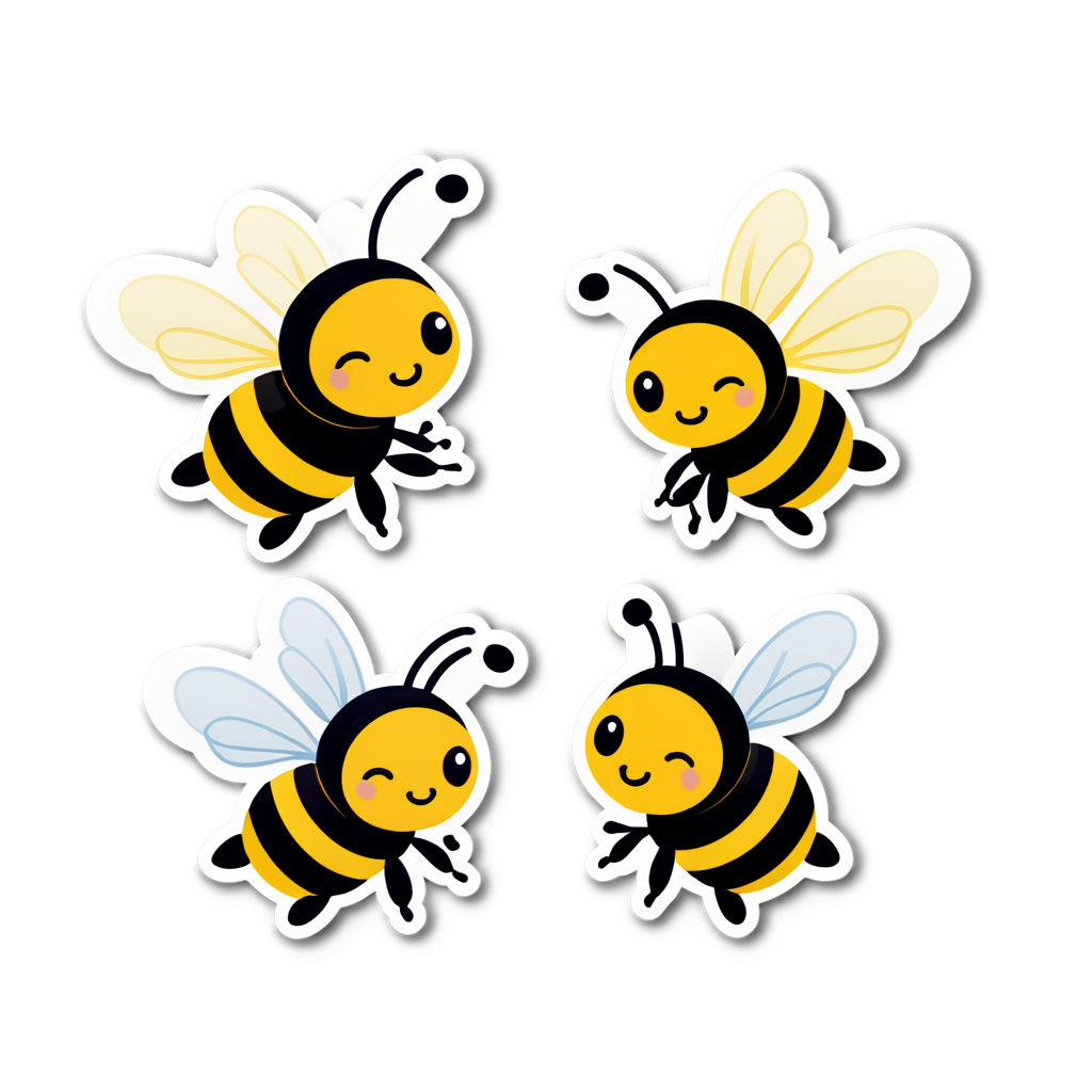 Bees Sticker Ideas