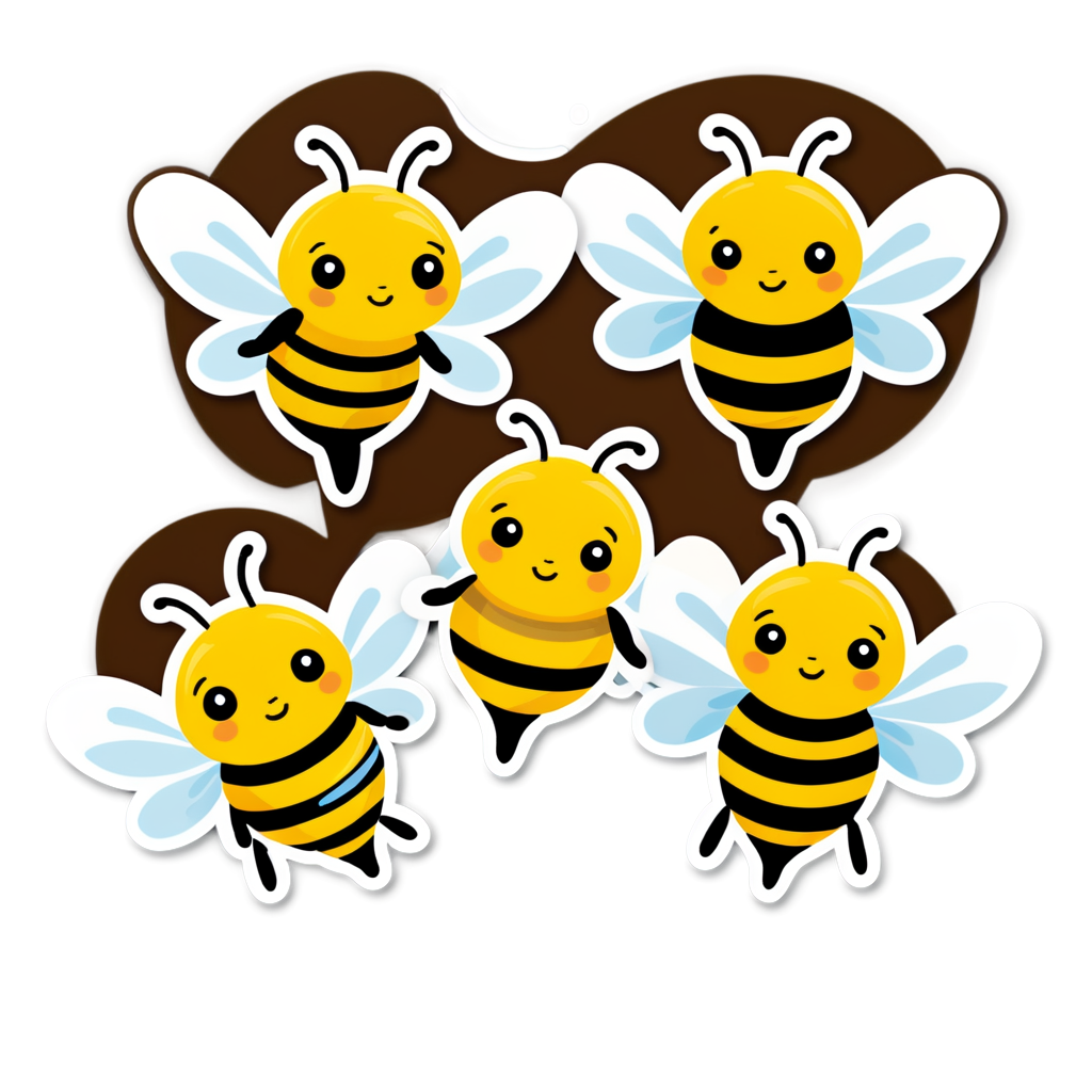 Bees Sticker Ideas