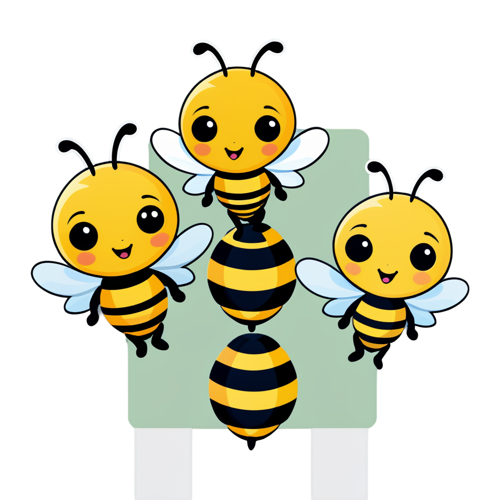 Bees Sticker Ideas