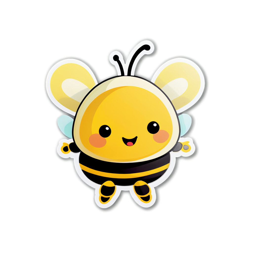 Cute Bees Sticker