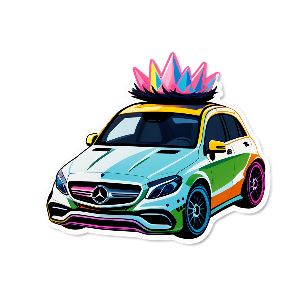 Cute Benz Sticker