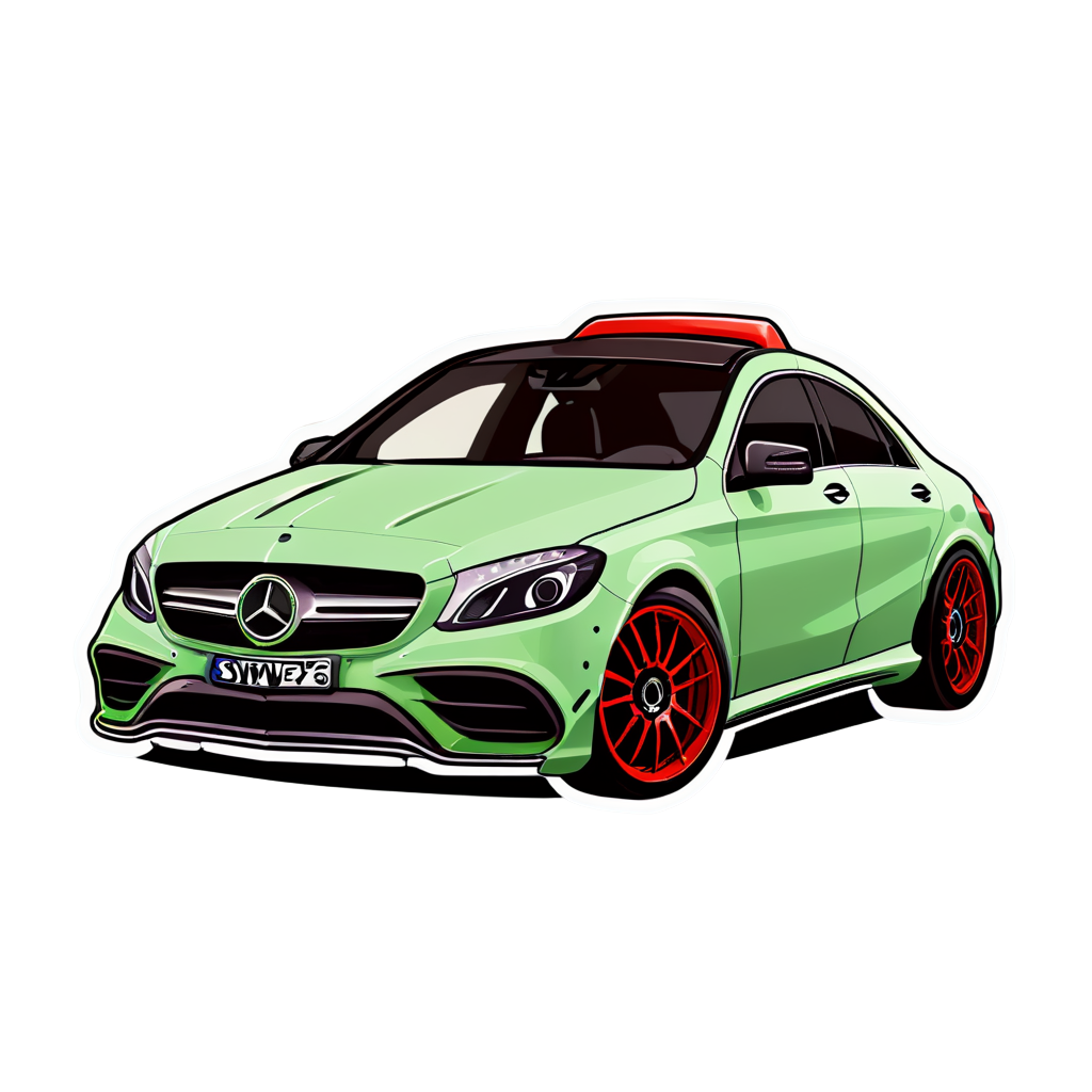 Cute Benz Sticker