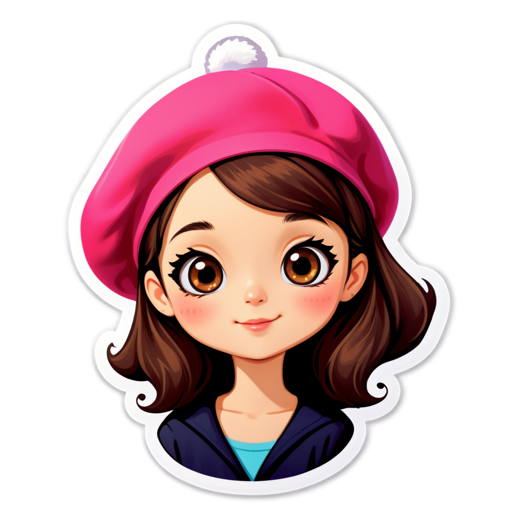 Cute Beret Sticker