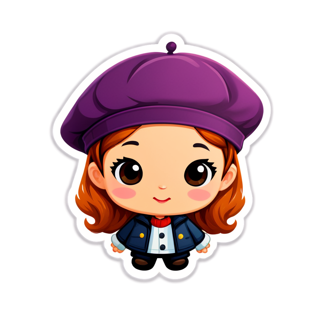 Cute Beret Sticker