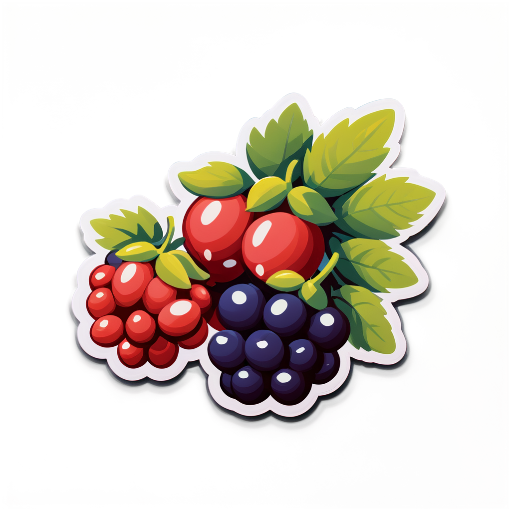 Cute Berries Sticker