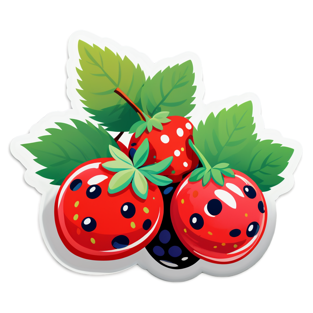 Cute Berries Sticker