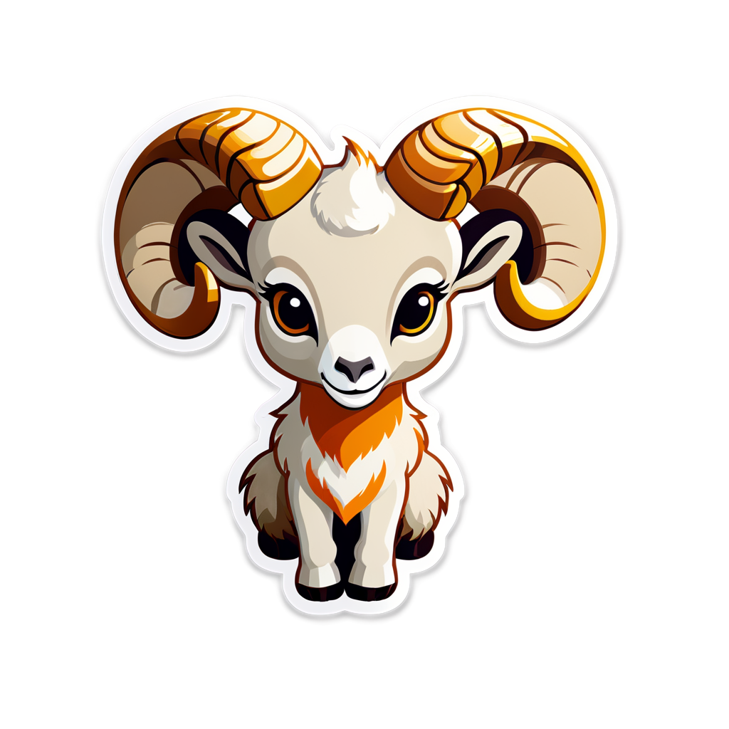 Cute Bighorn Sticker