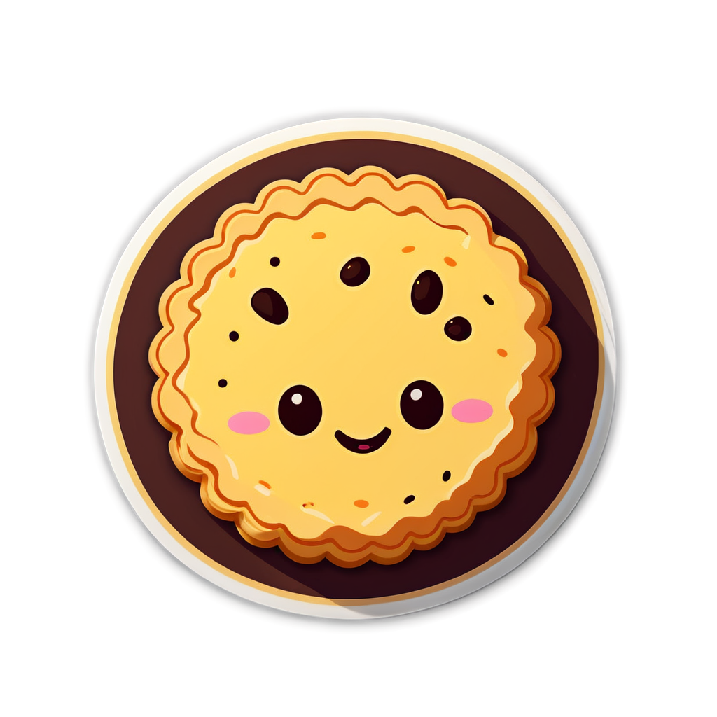 Cute Biscuit Sticker