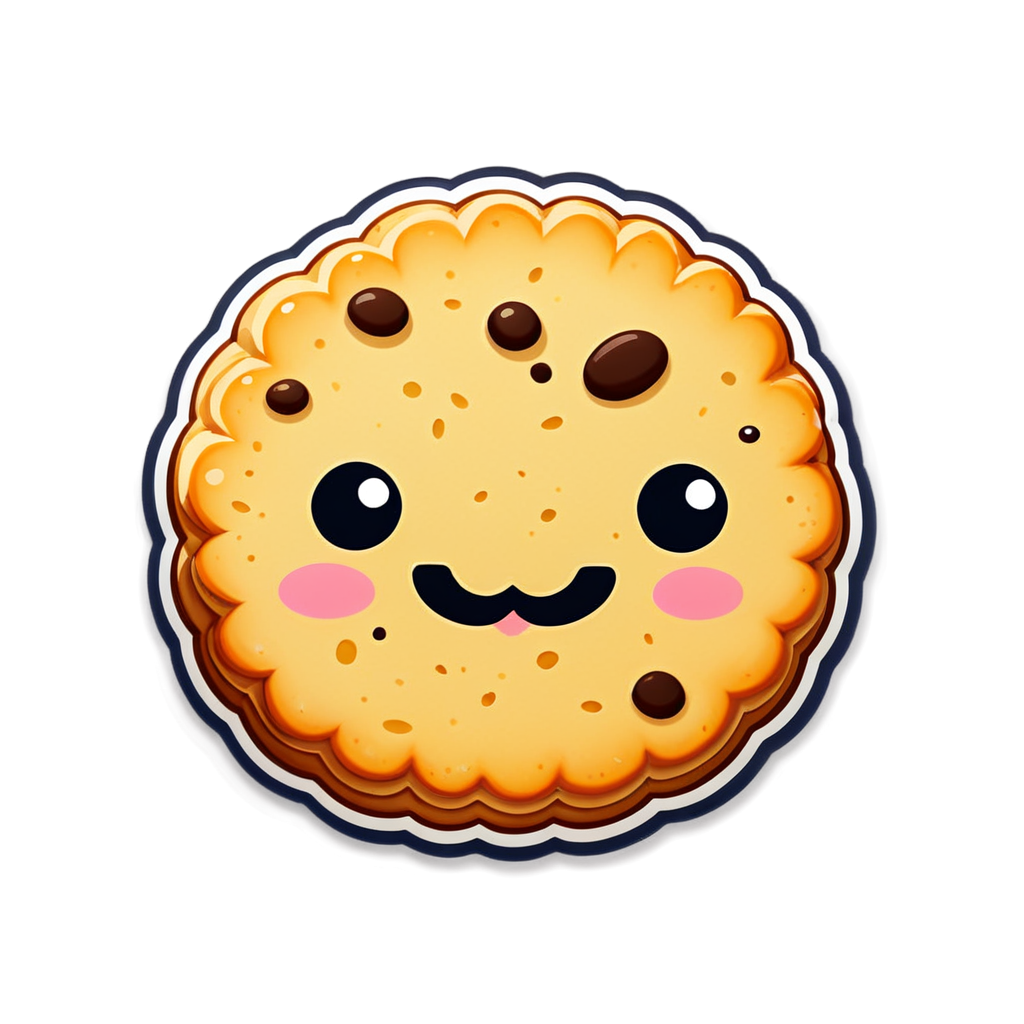 Cute Biscuit Sticker