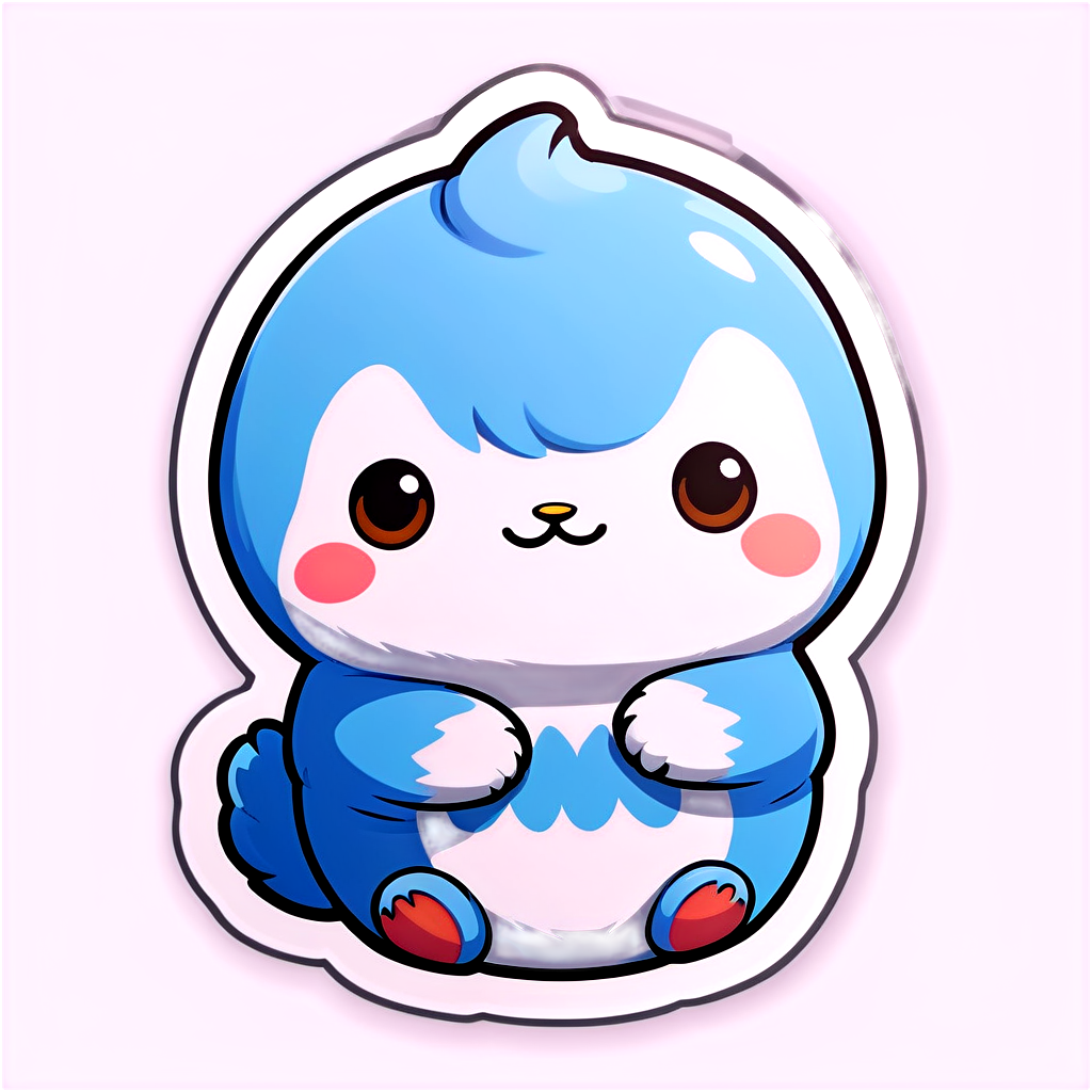 Cute Blanco Sticker