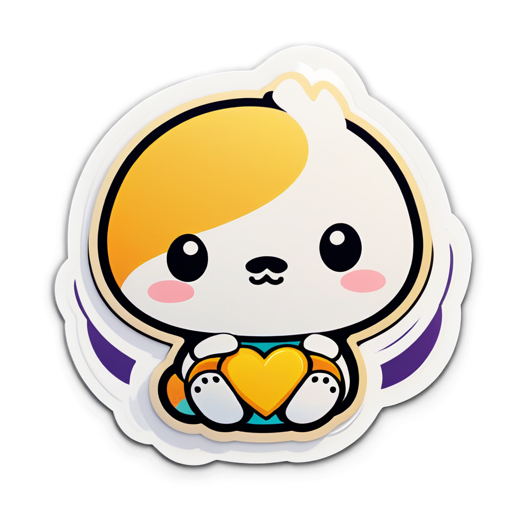 Cute Blanco Sticker