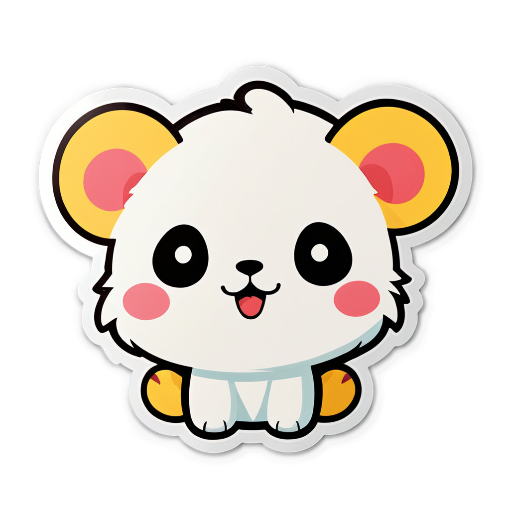 Cute Blanco Sticker