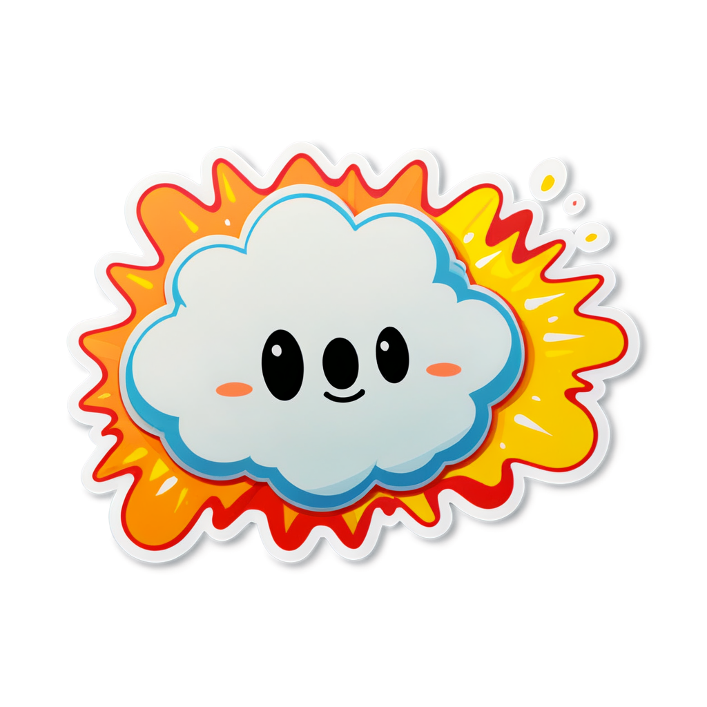 Cute Blast Sticker