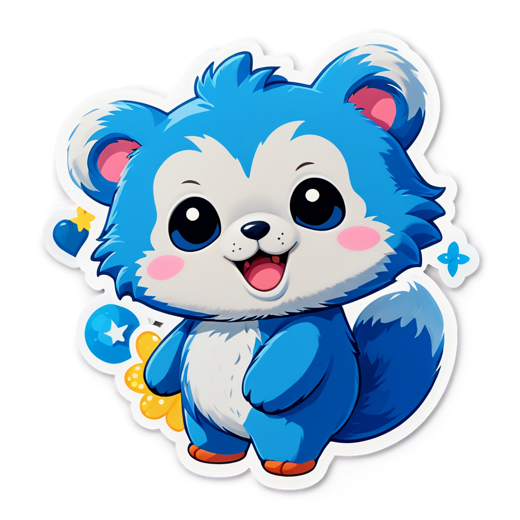 Cute Blue's Sticker