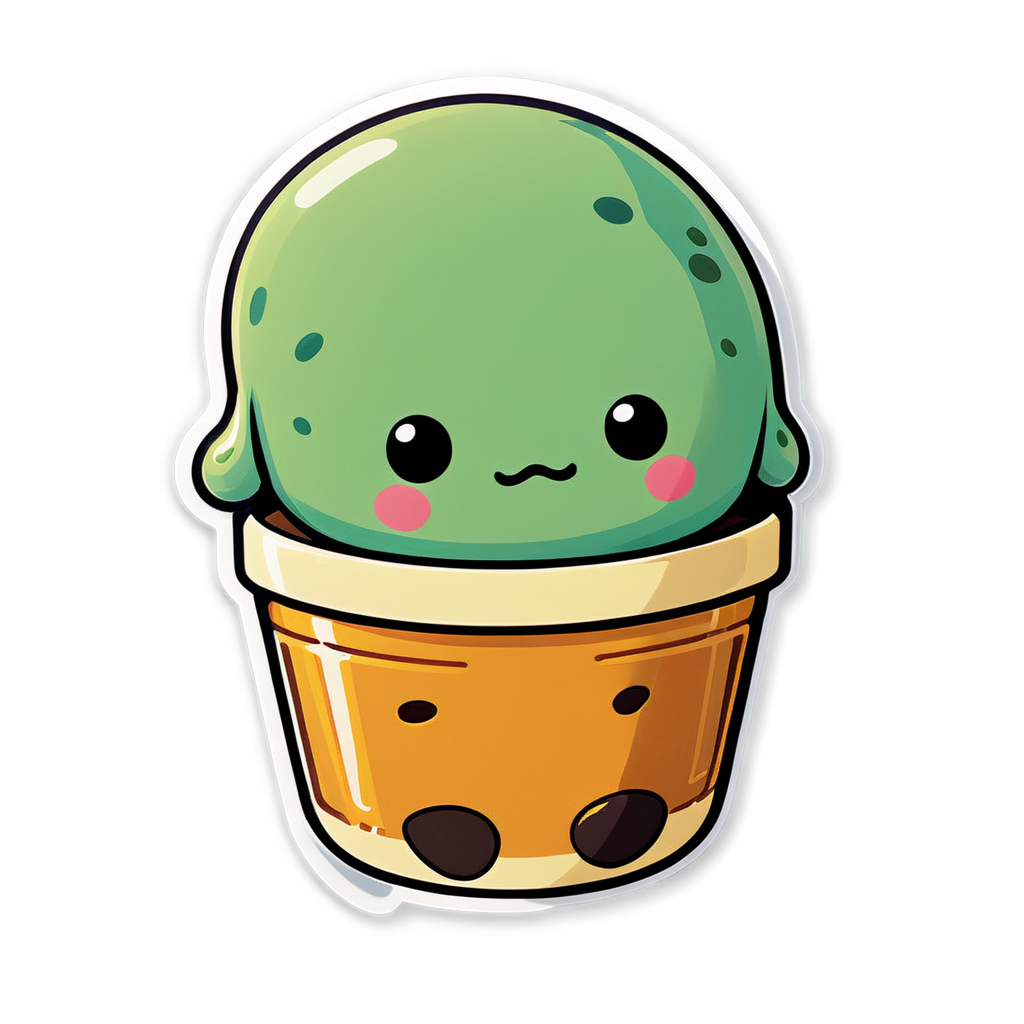 Cute Boba Sticker