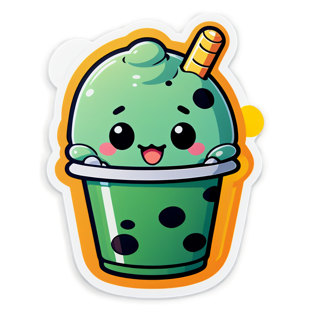 Cute Boba Sticker