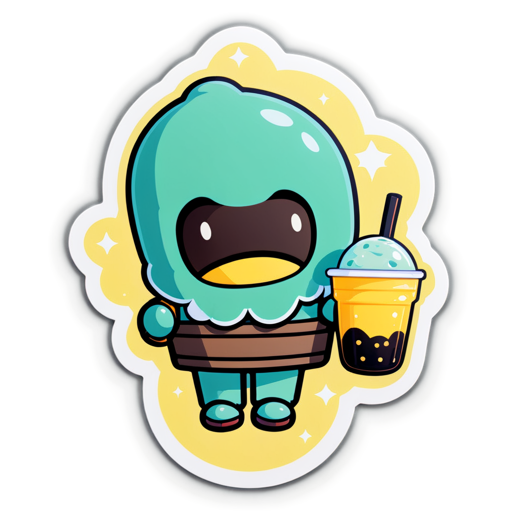 Cute Boba Sticker